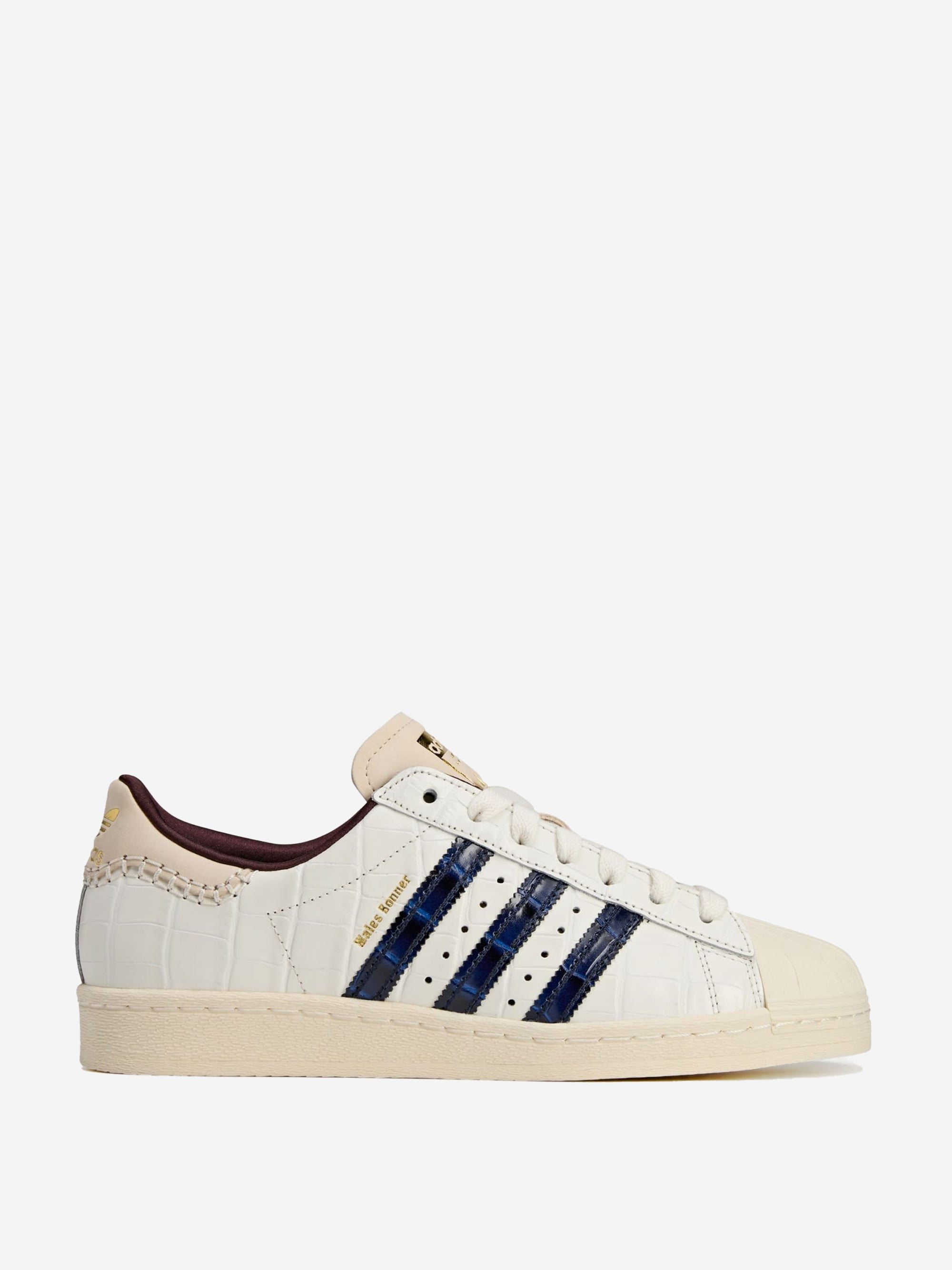 Image of Adidas x Wales Bonner Superstar - Wonder White/Collegiate Navy/Night Red