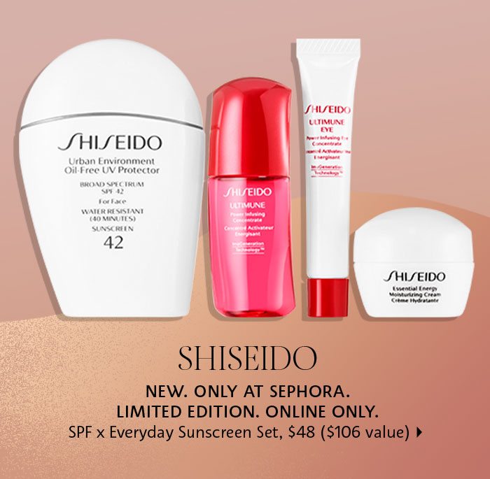  Shiseido SPF x Everyday Sunscreen Set