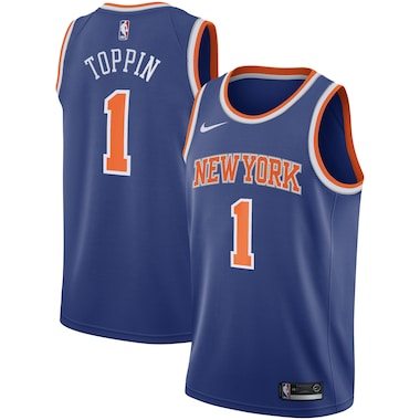 Obi Toppin New York Knicks Nike 2020 NBA Draft First Round Pick Swingman Jersey Royal – Icon Edition