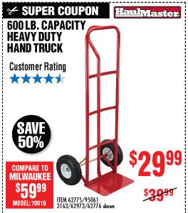 View 600 lbs. Capacity Heavy Duty Hand Truck
