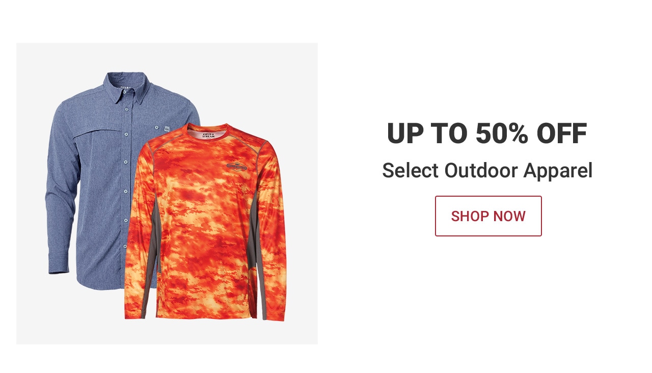 UP TO 50% OFF SELECT OUTDOOR APPAREL | SHOP NOW Until 10pm ET – After 10pm, click here to shop more of this Week’s Deals. If you have trouble viewing this content, please contact Customer Service at 877-846-9997 for assistance.