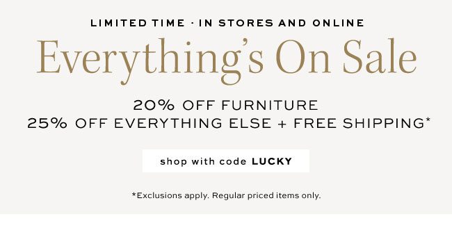 Everything's On Sale