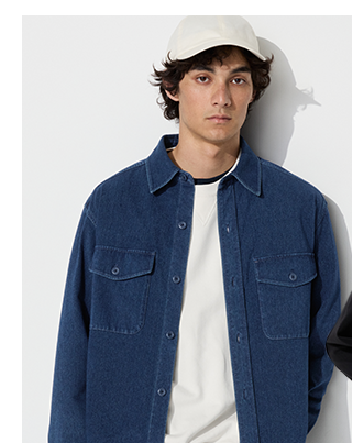 PDP10 - DENIM JERSEY OVERSHIRT