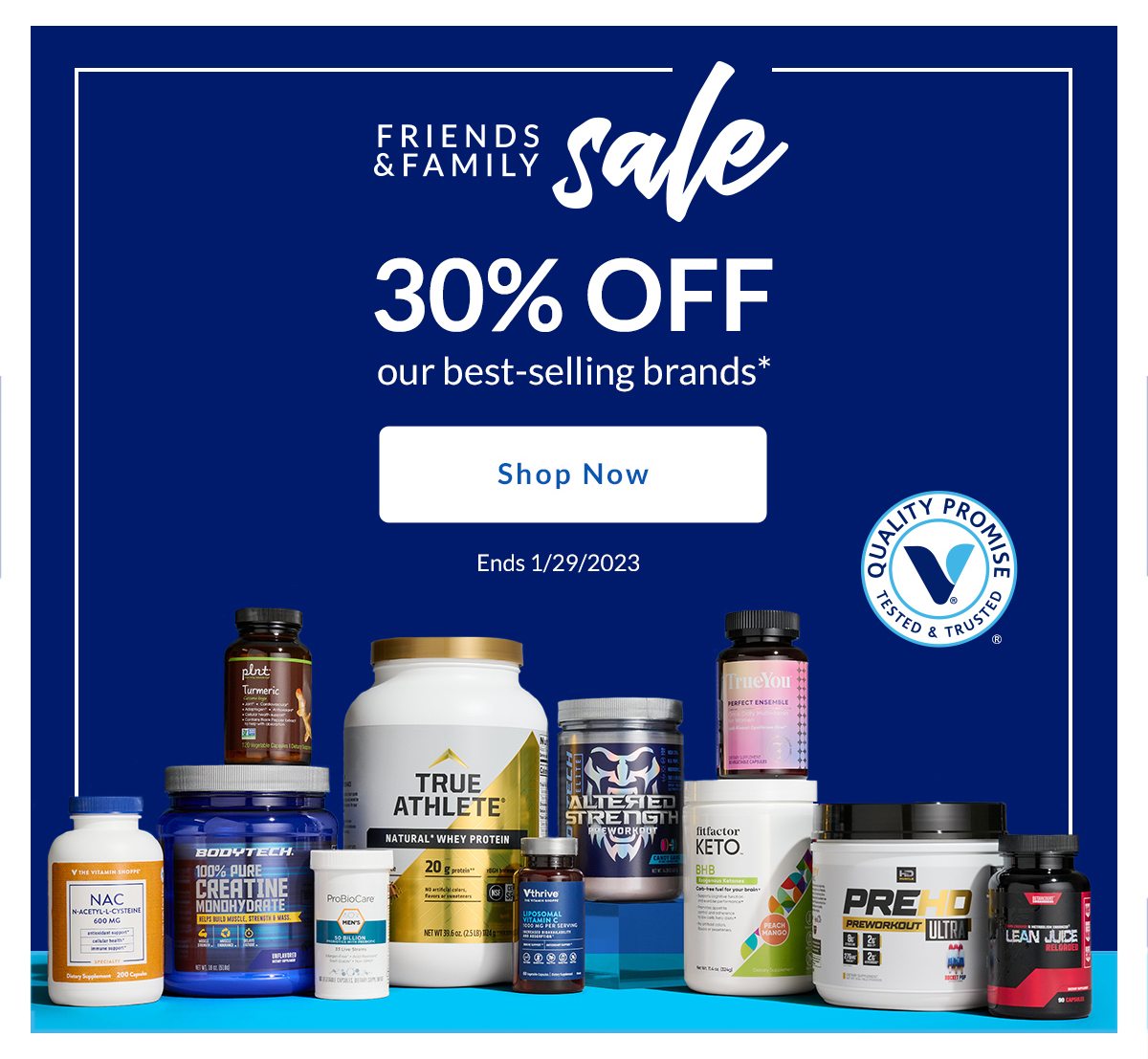 Friends & Family: 30% off all PB