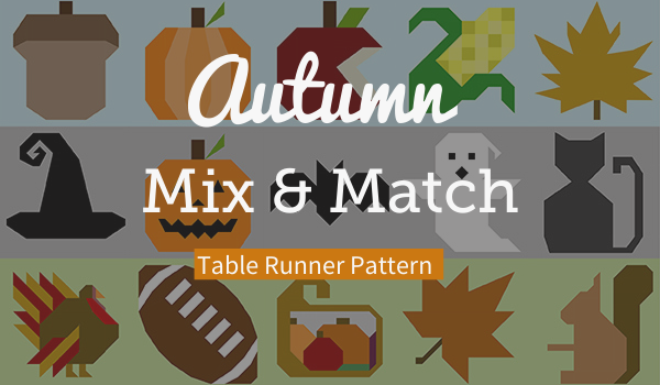 Autumn Mix and Match table Runner