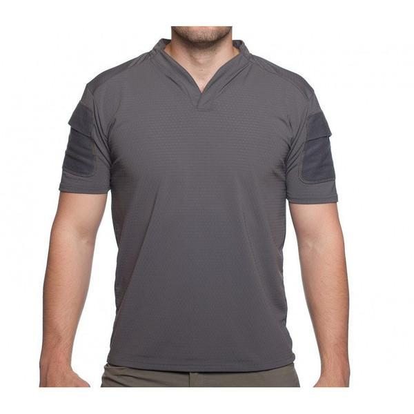 Velocity Systems BOSS Rugby Short Sleeve Shirt - Wolf Grey / Large