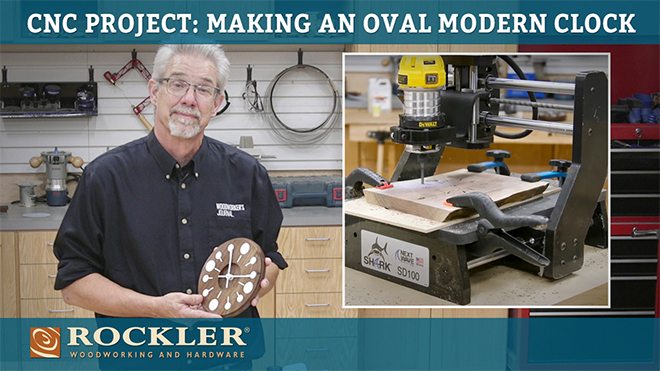 CNC Project: Making an Oval Modern Clock