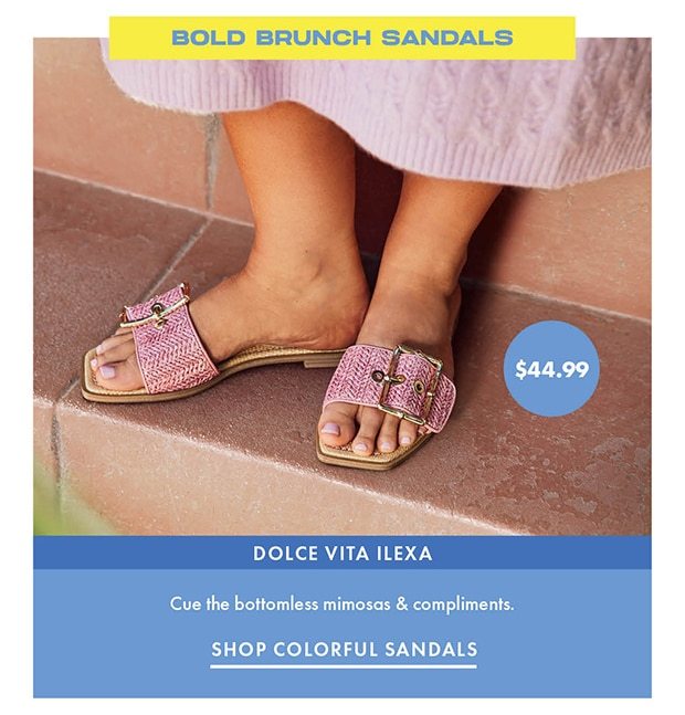 SHOP COLORFUL SANDALS