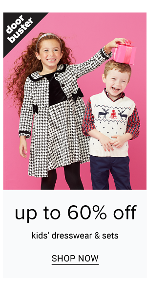 up to 60% off dresswear and sets - Shop Now