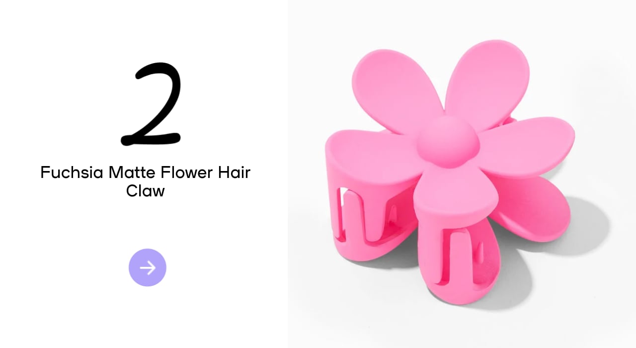 Strawberry Studded Medium Hair Claw