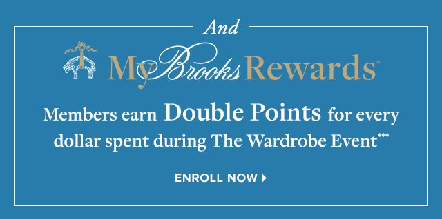 MY BROOKS REWARDS | ENROLL NOW