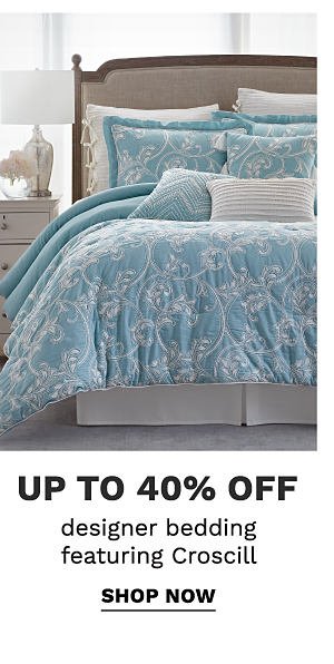 up to 40% off designer bedding featuring croscill | shop now