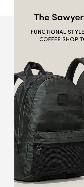 The Sawyer Nylon Backpack | Functional styles to take you from the coffee shop to the corner office.