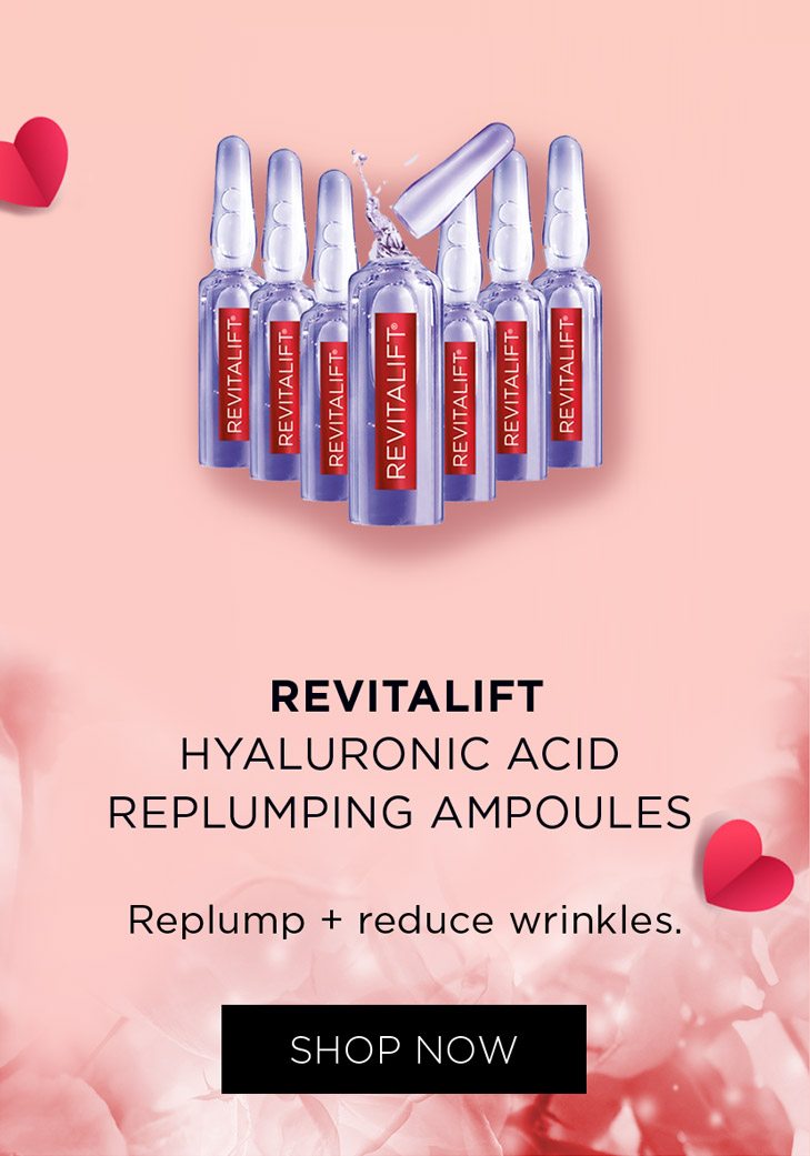 Revitalift - Hyaluronic acid replumping ampoules - Shop now