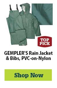 GEMPLER'S Rain Jacket & Bibs, PVC-on-Nylon | Shop Now