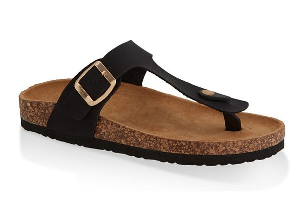 Thong Footbed Slide Sandals