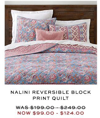 NALINI REVERSIBLE BLOCK PRINT QUILT