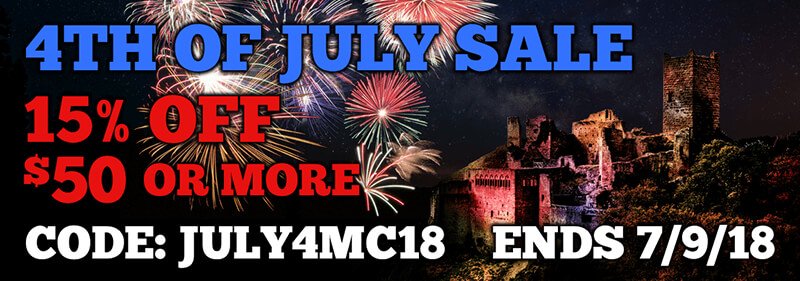 Medieval Collectibles Banner - 4th of July Sale