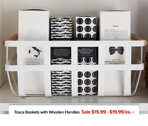 Tosca Baskets with Wooden Handles ›