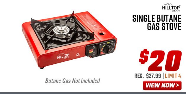 Hilltop Gear Single Butane Gas Stove