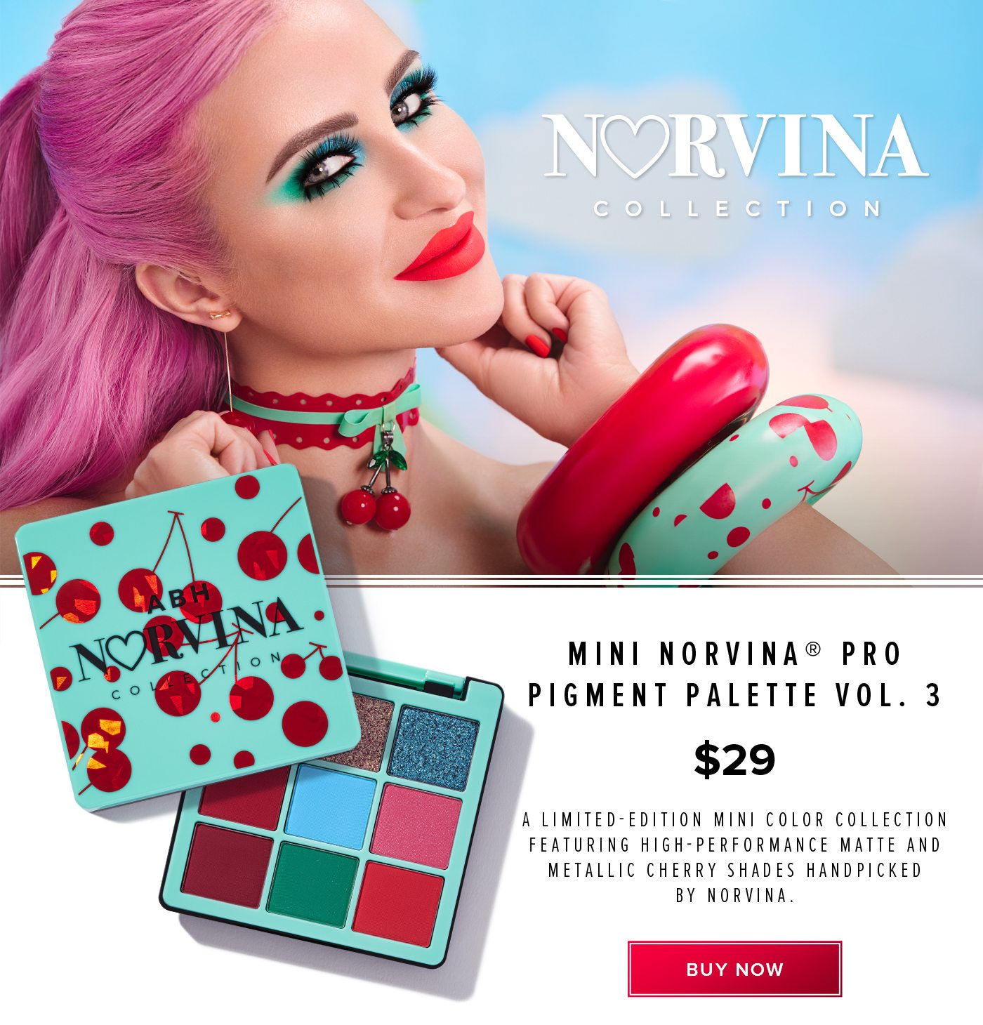 Mini Norvina® Pro Pigment Palette Vol. 3 $29