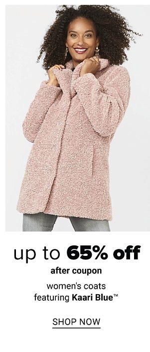 Up to 65% off women's coats featuring Kaari Blue, after coupon. Shop Now.