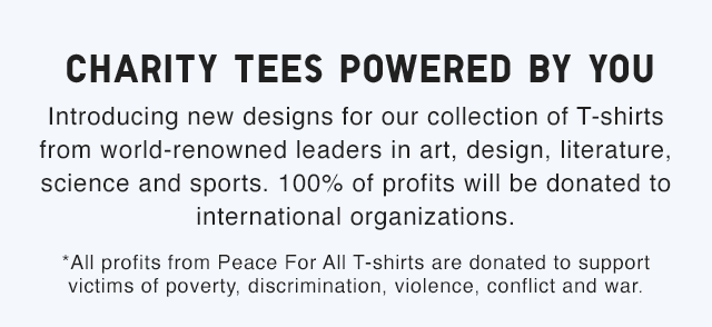 SUB - CHARITY TEES POWERED BY YOU.