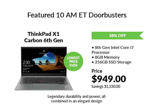 Featured 10 AM ET Doorbusters