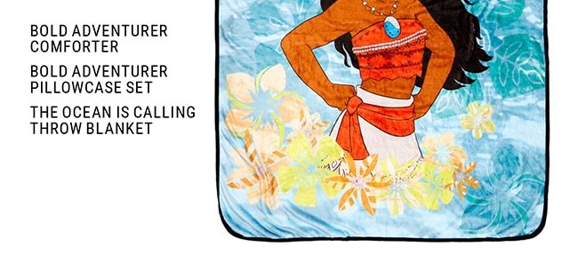 Moana The Ocean is Calling Throw Blanket