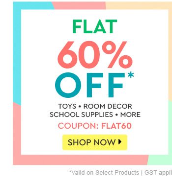 FLAT 60% OFF*