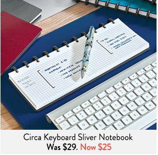 Shop Circa Keyboard Sliver Notebook