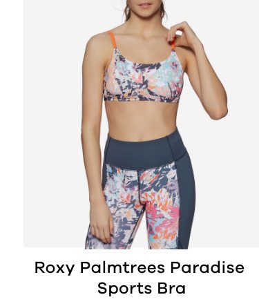 Roxy Palmtrees Paradise Sports Bra