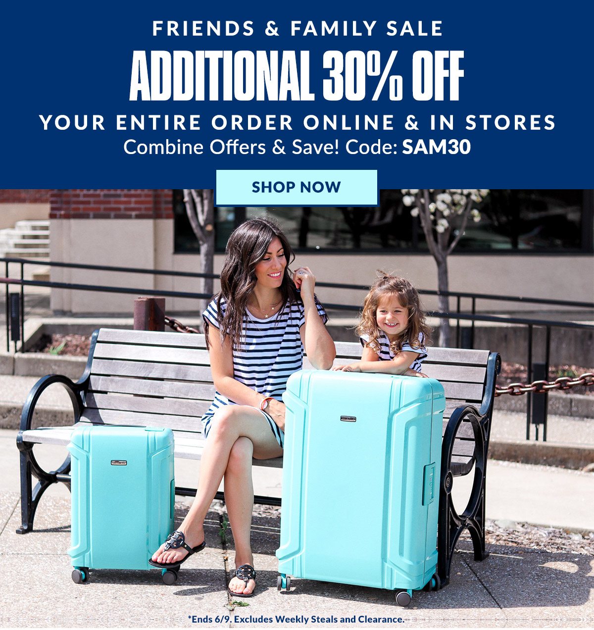 samsonite friends and family sale