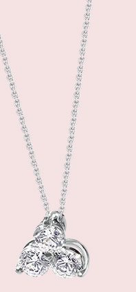 3-Stone Diamond Necklace