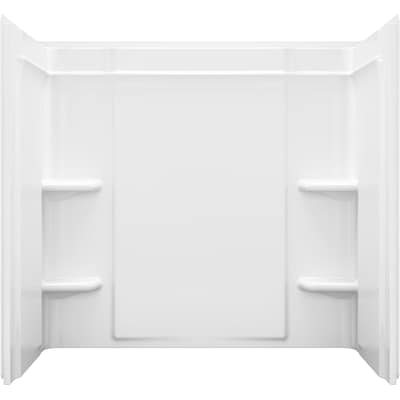 Sterling 60-in L x 30-in W x 73-in H White Vikrell Bathtub Surround - 71374800-0