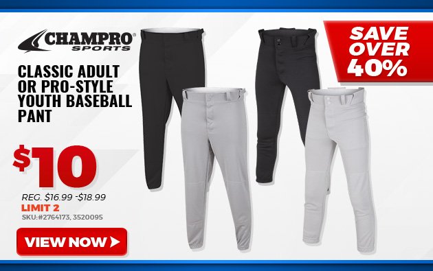 Champro Classic Adult or Pro-Style Youth Baseball Pant