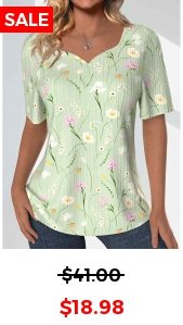 Light Green Textured Fabric Floral Print T Shirt