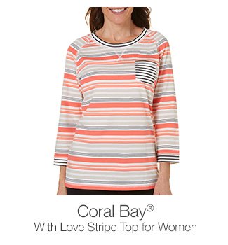Shop Coral Bay With Love Stripe Top