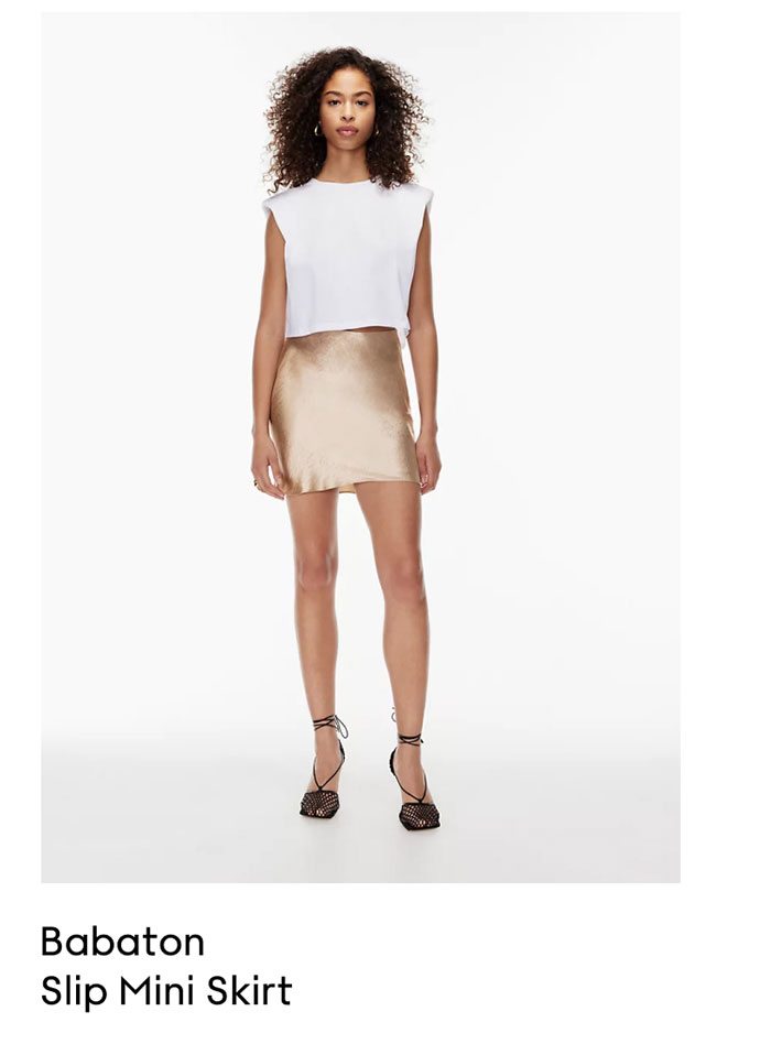 BABATON - SLIP MINI SKIRT