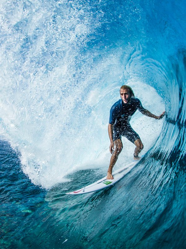 Owen Wright at Teahupoo, Tahiti