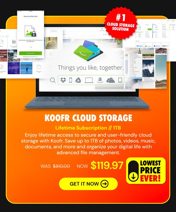 Koofr Cloud Storage: Lifetime Subscription (1TB)