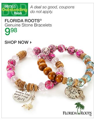 Shop 9.98 Florida Roots Bracelets | Coupons do not apply.