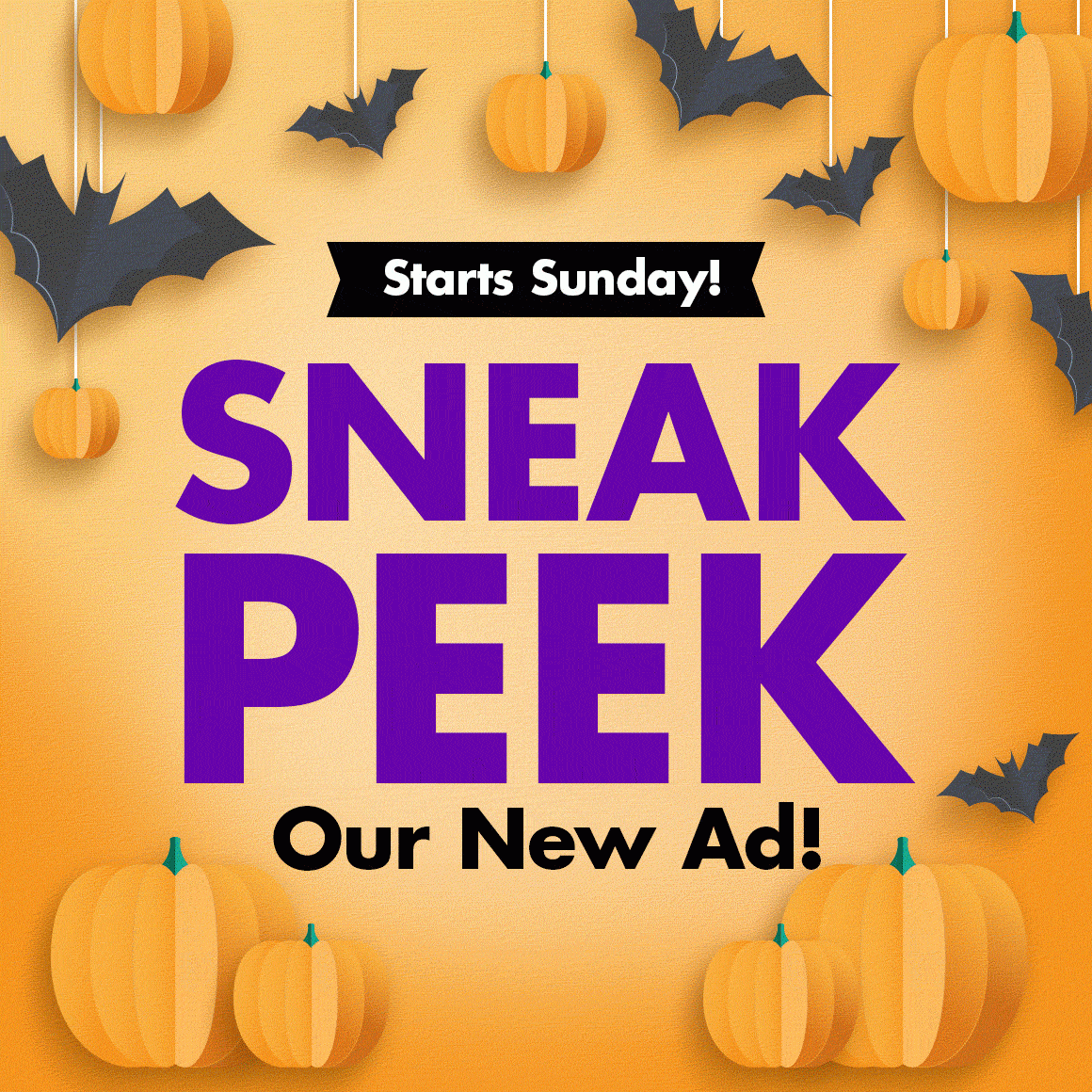 Sneak Peek our New Ad!