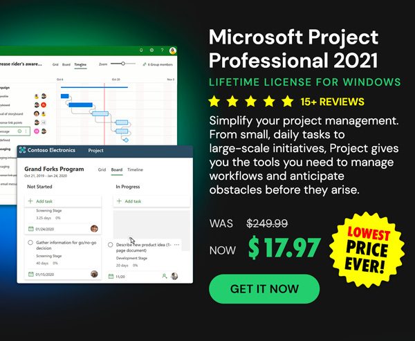 Microsoft Project Professional 2021 for Windows