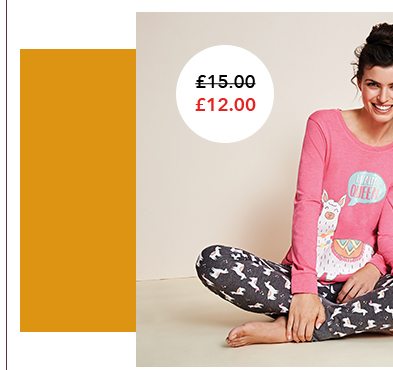 Womens lama pyjamas