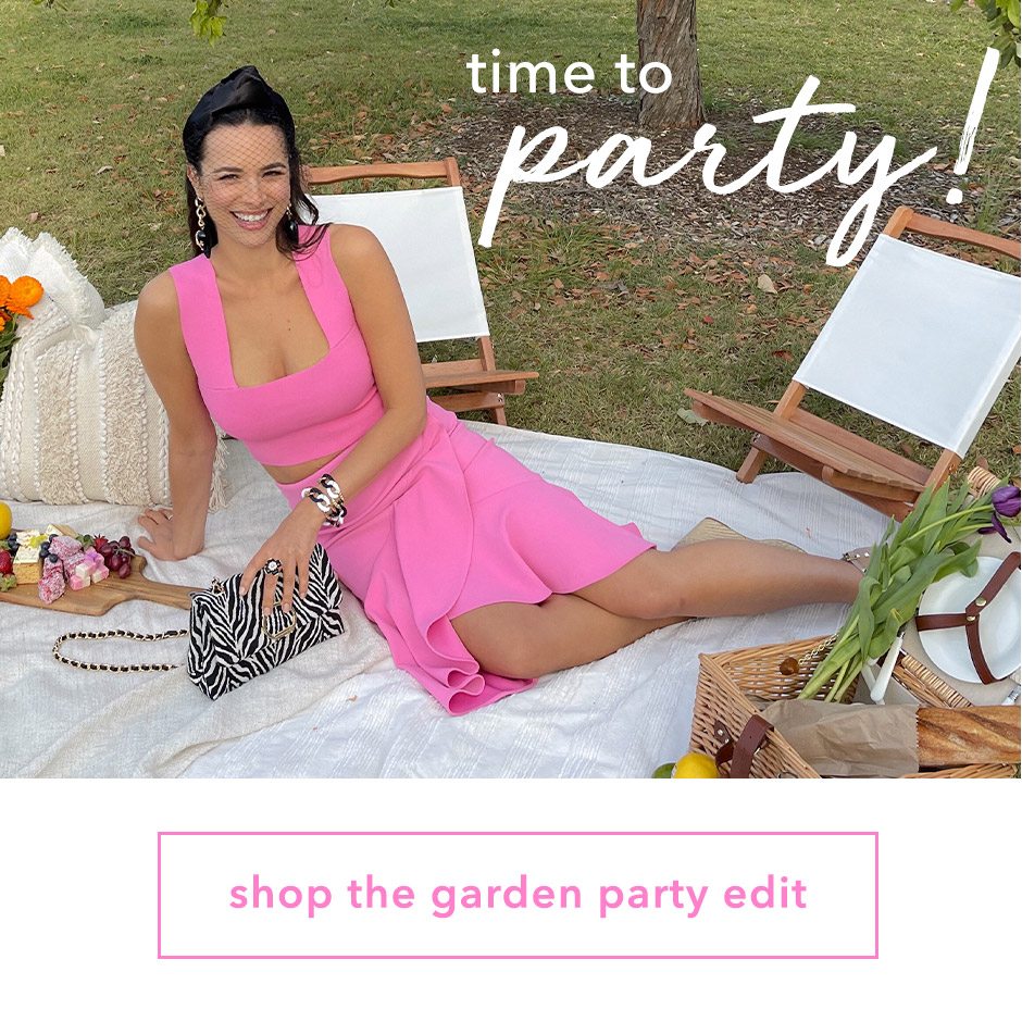 time to PARTY! Shop Garden Party