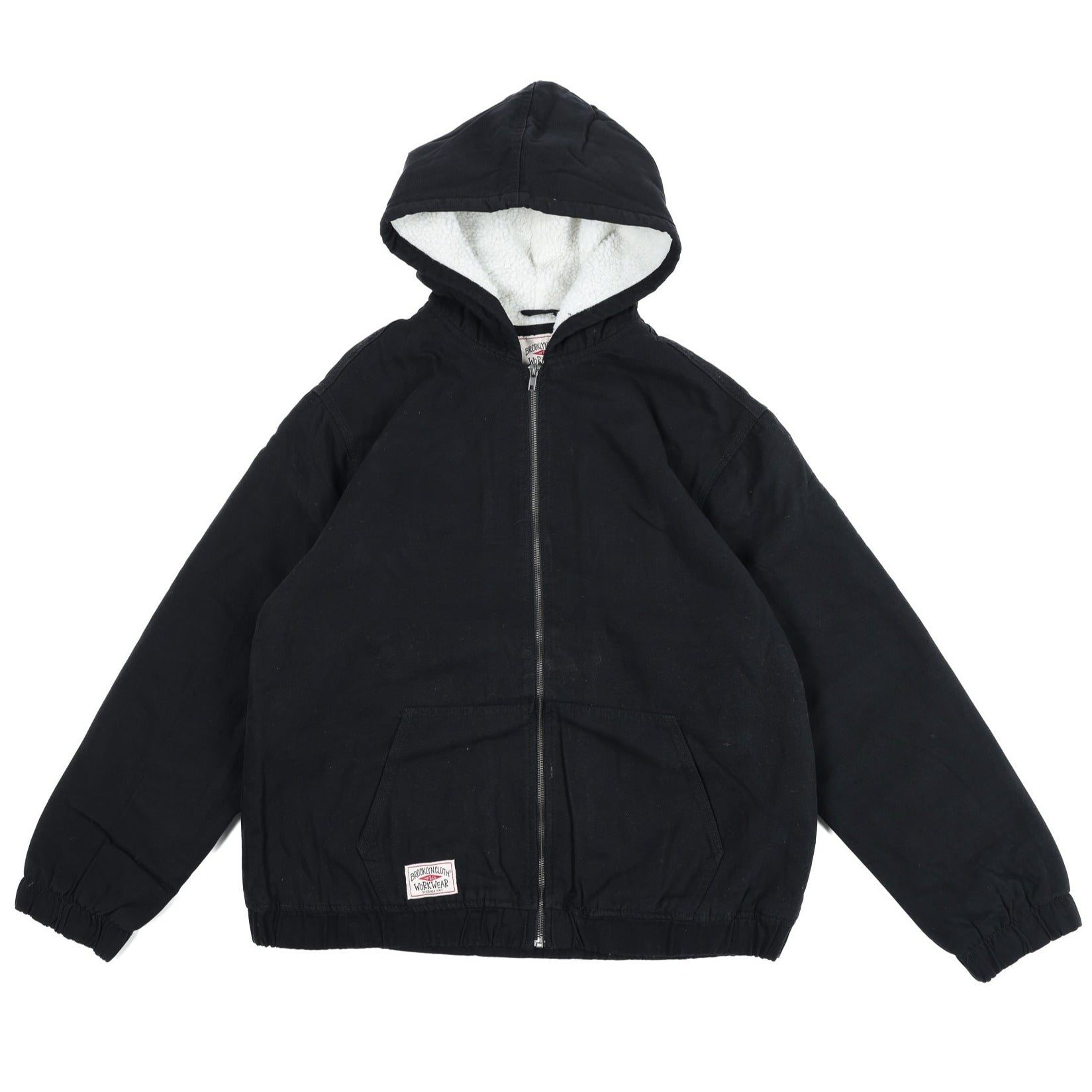 Image of Sherpa Lined Hooded Canvas Jacket