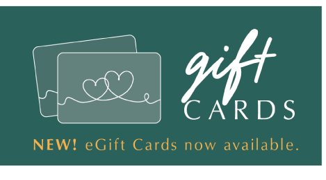 Gift cards - egift cards now available