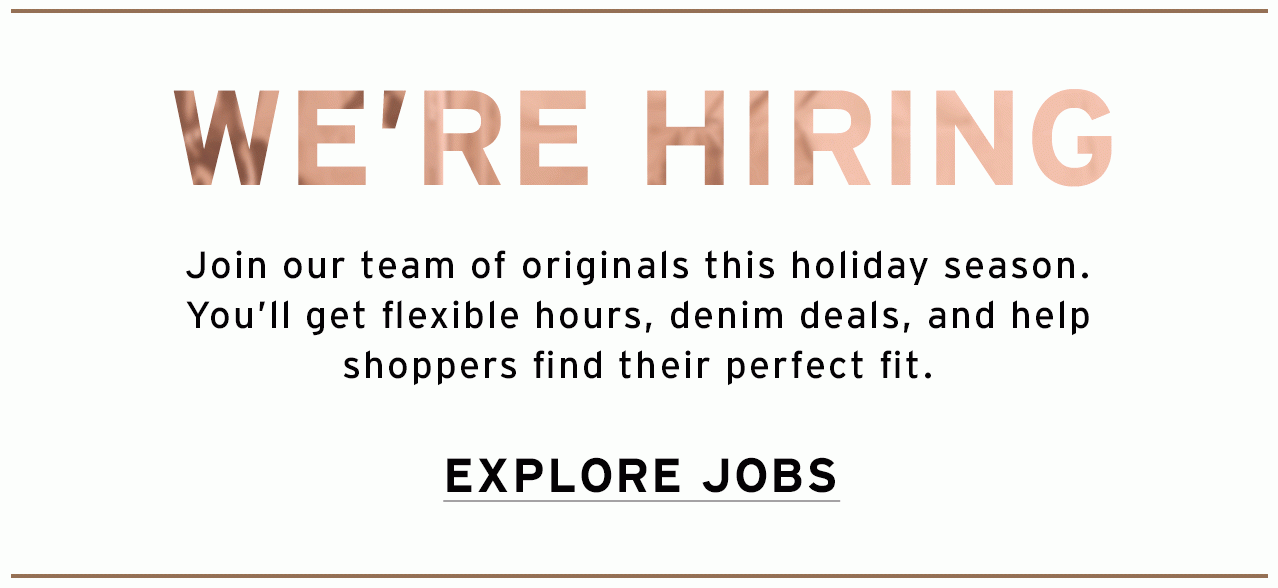 We're hiring!