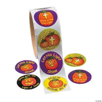 Christian Pumpkin Halloween Stickers